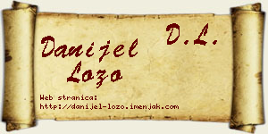 Danijel Lozo vizit kartica